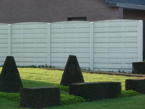 Betonzaun Woodstone grau...