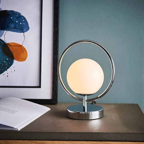 Endon Orb Table Lamp, Chrome