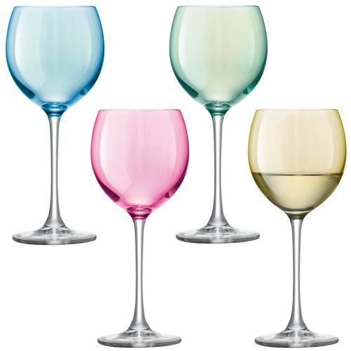 LSA Pastel Polka Wine Glass,...