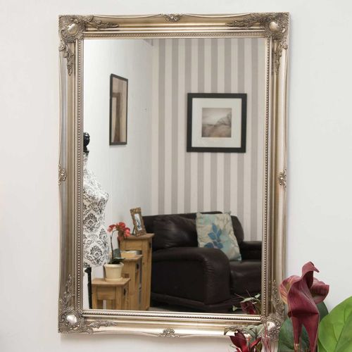 Mirror Outlet Hamilton Wall Mirror, 106x76cm, Silver