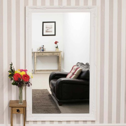 Mirror Outlet Buxton Leaner Mirror, 170x109cm, White