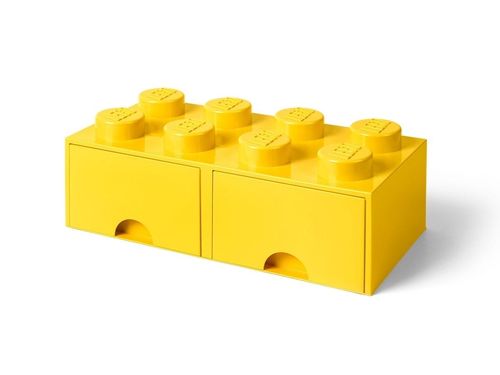 8-Stud Brick Drawer - Yellow