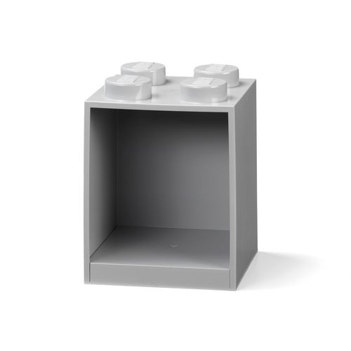 4-Stud Brick Shelf - Gray