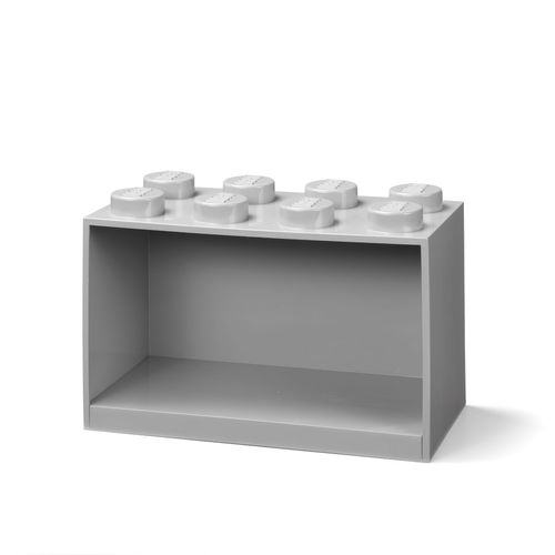 8-Stud Brick Shelf - Gray