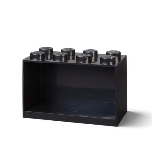 8-Stud Brick Shelf - Black