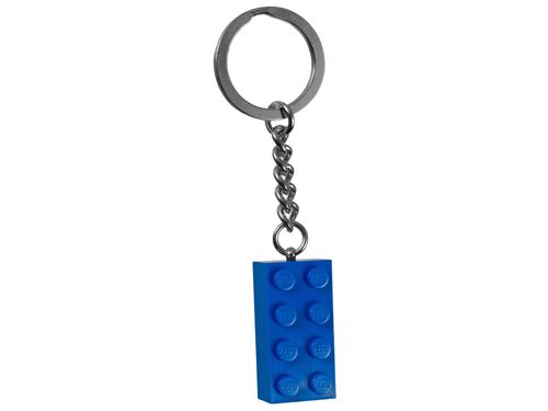 LEGO Blue 2x4 Stud Keyring