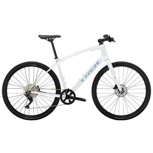 Trek FX Sport 4 Carbon Hybrid Bike White 2023