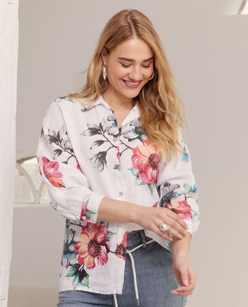 Longbluse in Bunt aus...