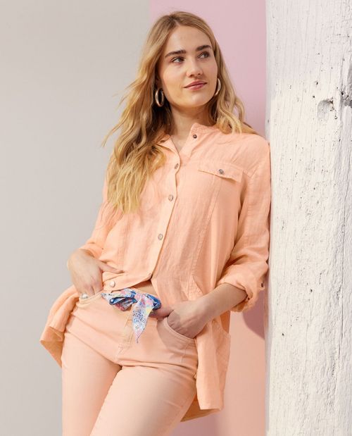 Blazerjacke in Apricot aus...