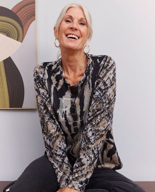 Kuschelsweat mit Animal Design