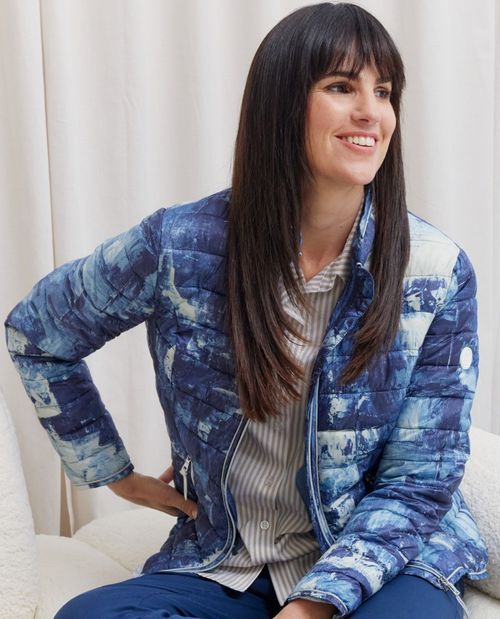 Kurze Steppjacke mit...