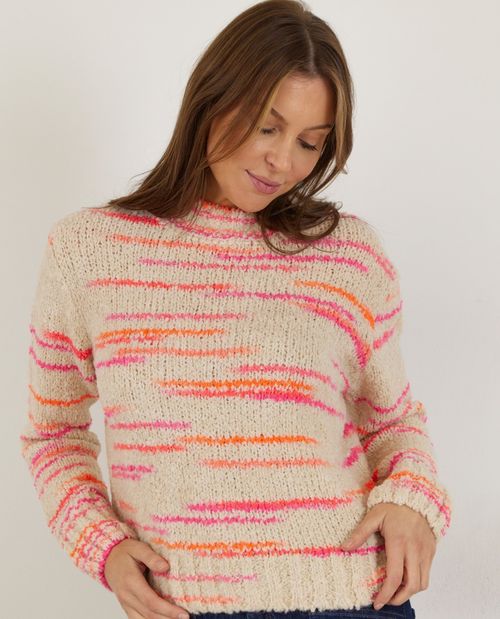 Chenille Pullover mit...
