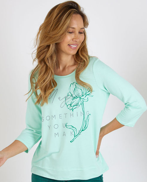Weiches Shirt mit Blütendruck