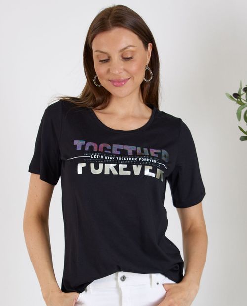 Shirt mit Foliendruck