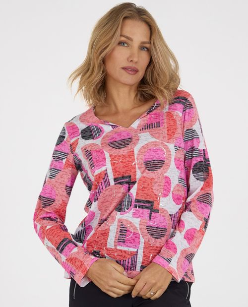 Bedrucktes Ausbrenner Shirt