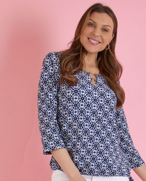 Crash Shirt mit Schmuckdetails