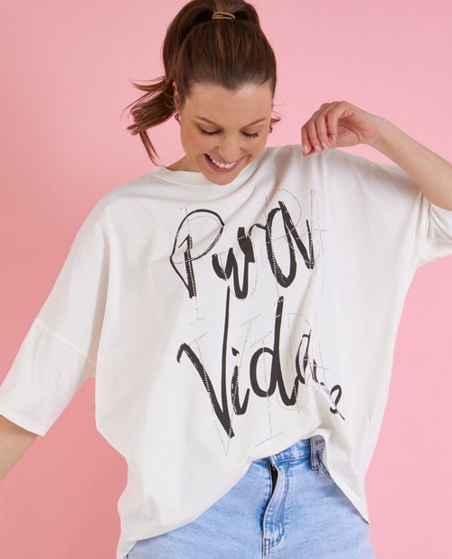 T-Shirt in Natur aus...