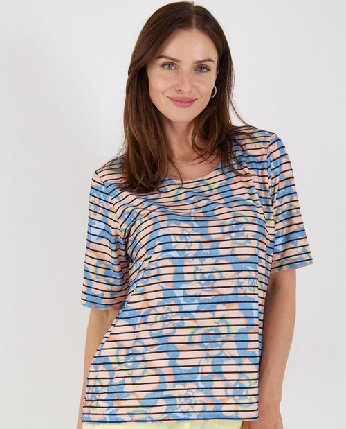 Gestreiftes T-Shirt in...