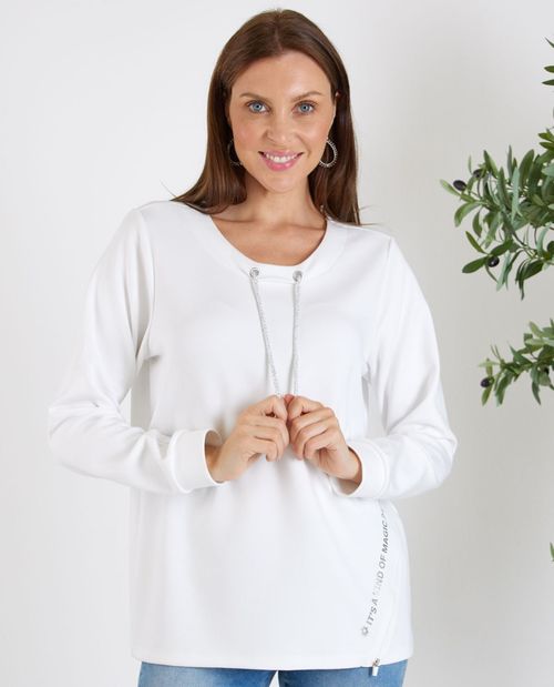 Sweatshirt aus Modalmix in...
