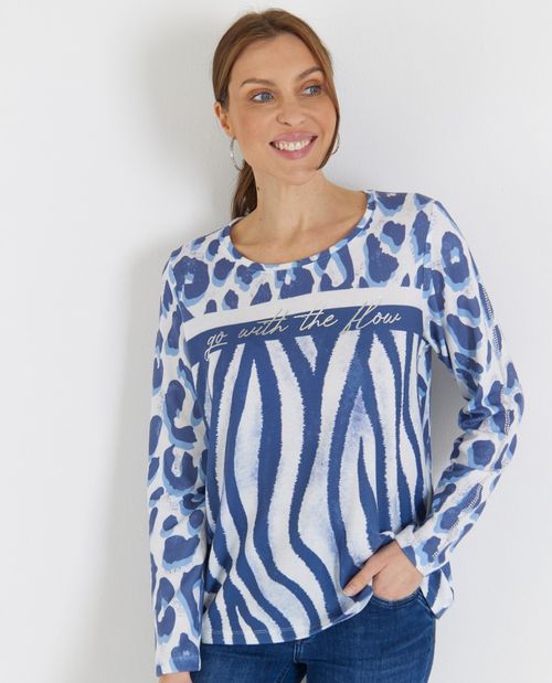 Animal Kuschelsweat in Blau