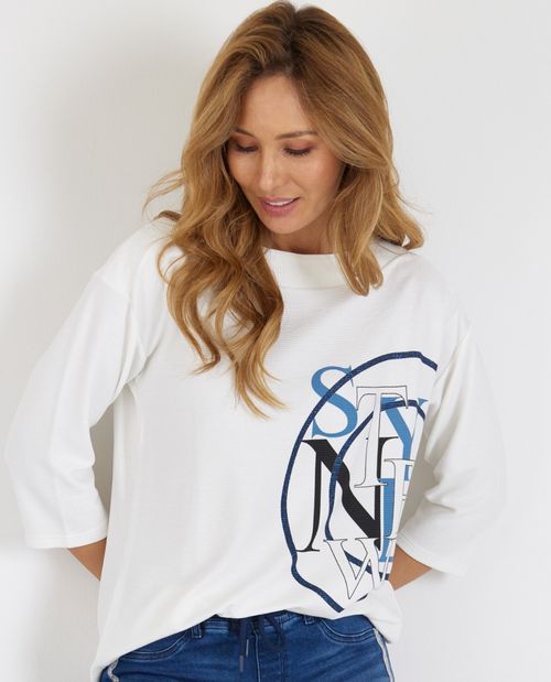 Sweatshirt mit Kreismotiv