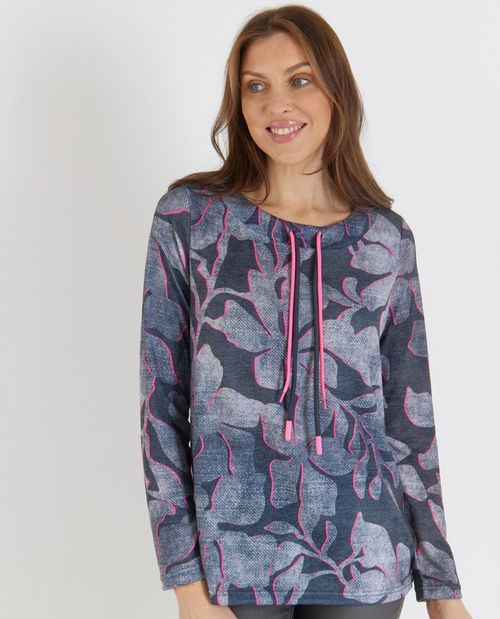 Kuschelsweat mit Neondetails