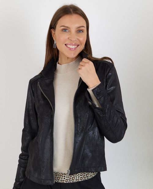 Schwarzer Blazer in...