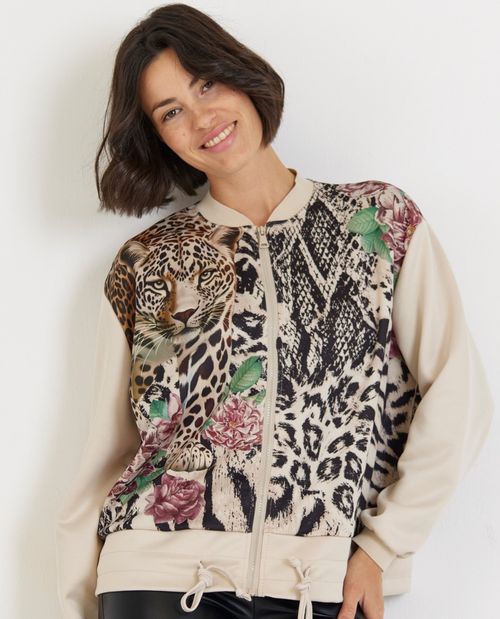 Blouson mit Leopardendruck