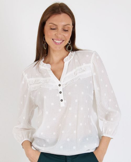 Schicke Bluse mit Rüschen