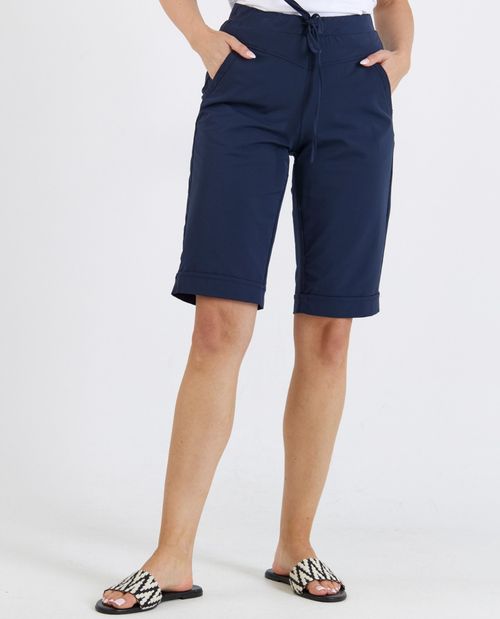 Stretch Bermuda in Blau