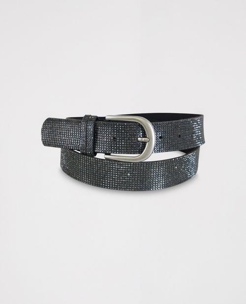 Glitzergürtel in Schwarz