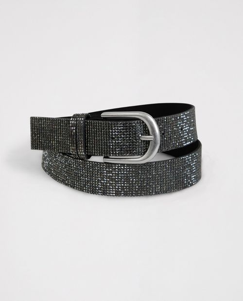 Jeansgürtel aus Strass in...