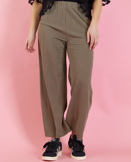 Culotte in Khaki aus Modalmix