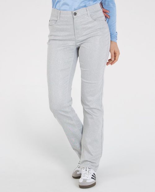 Glitzerhose in Silber