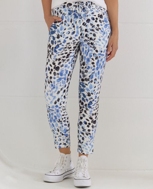 Joggpants in Blau mit...