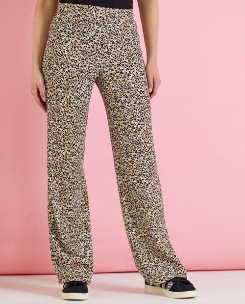 Schlupfhose in Camel mit...