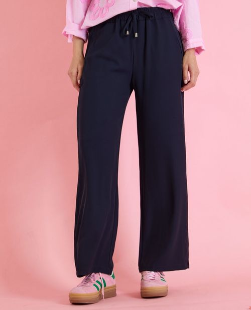 Marlene Hose in Blau mit...
