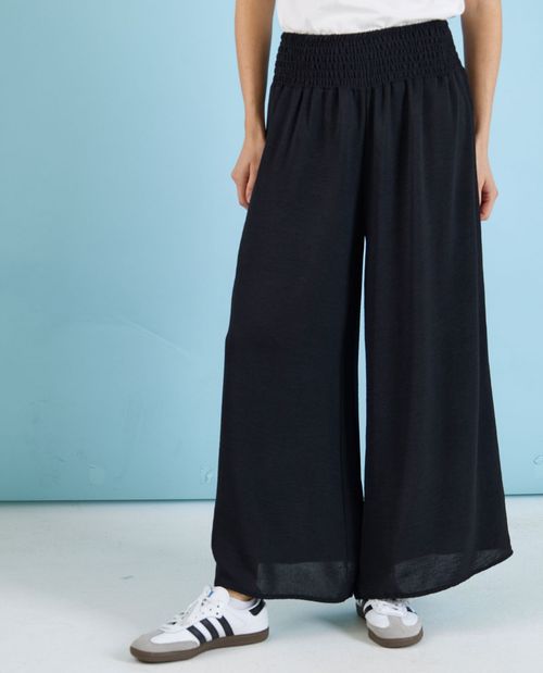 Weite Schlupfhose in Schwarz
