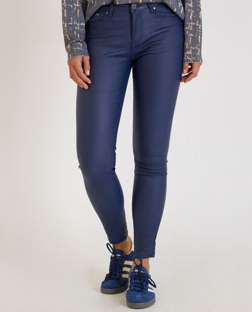 Beschichtete Hose in Blau -...