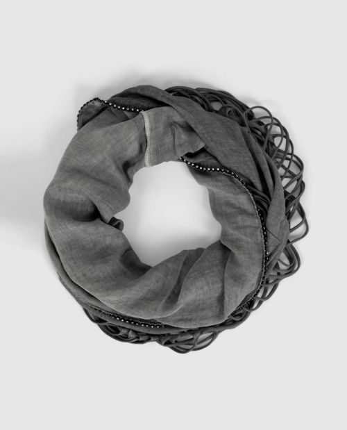 Loop mit Cut-Outs in Grau