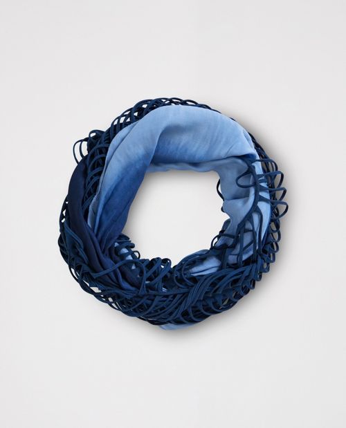 Loop mit Cut-Outs in Blau