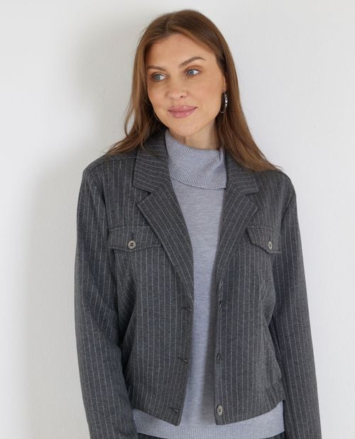 Nadelstreifen Blouson