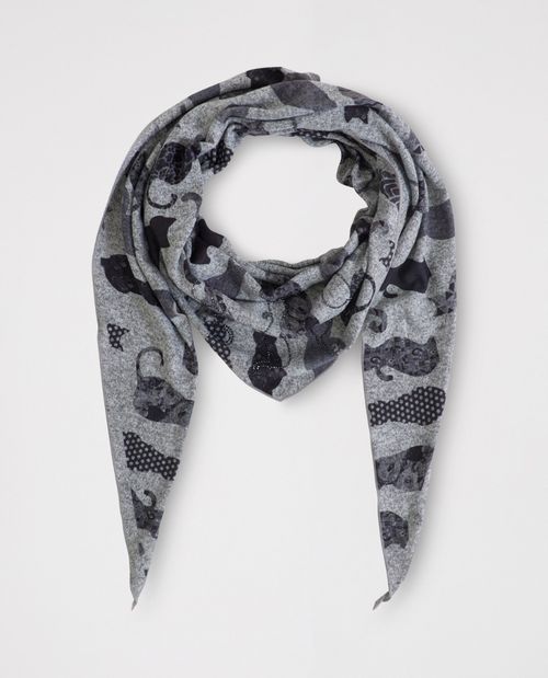 Kuscheltuch mit Katzen-Print