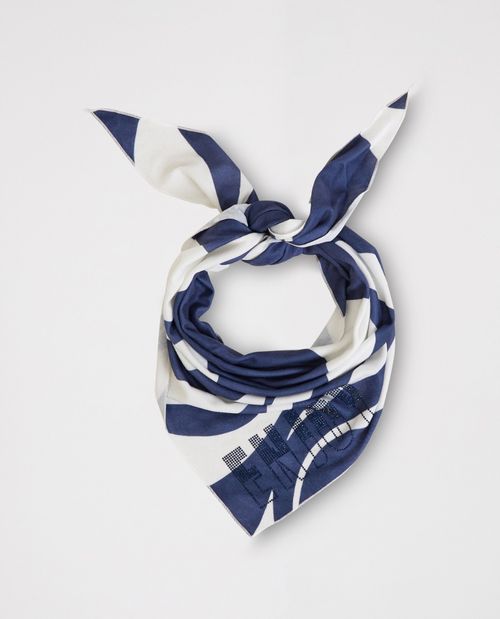 Kuscheltuch in Blau mit...