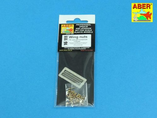 Wing nuts PE nuts with turned...