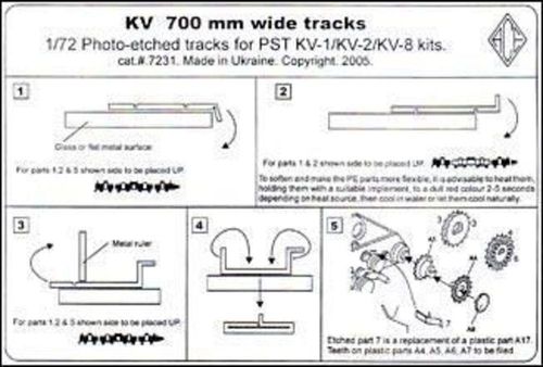 KV 700mm wide tracks