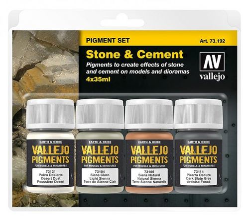Pigment-Set Stein und Beton