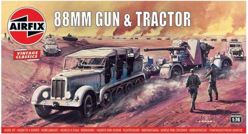 88mm Flak Gun & Tractor - Vintage Classics