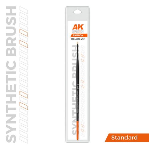 AK SYNTHETIC BRUSH - ROUND 4/0