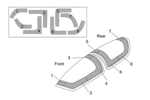 DG-1000S Glider Canopy mask...